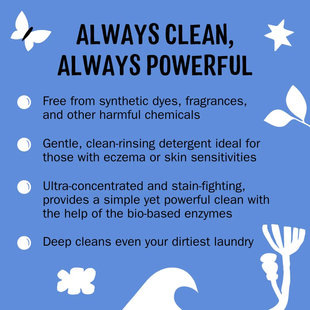 Molly's Suds Liquid Laundry Detergent | Clean Laundry Detergent Soap for Sensitive Skin | 2x Concentrated, High Efficiency (HE) | Ocean Mist - 100 Loads - Image 7