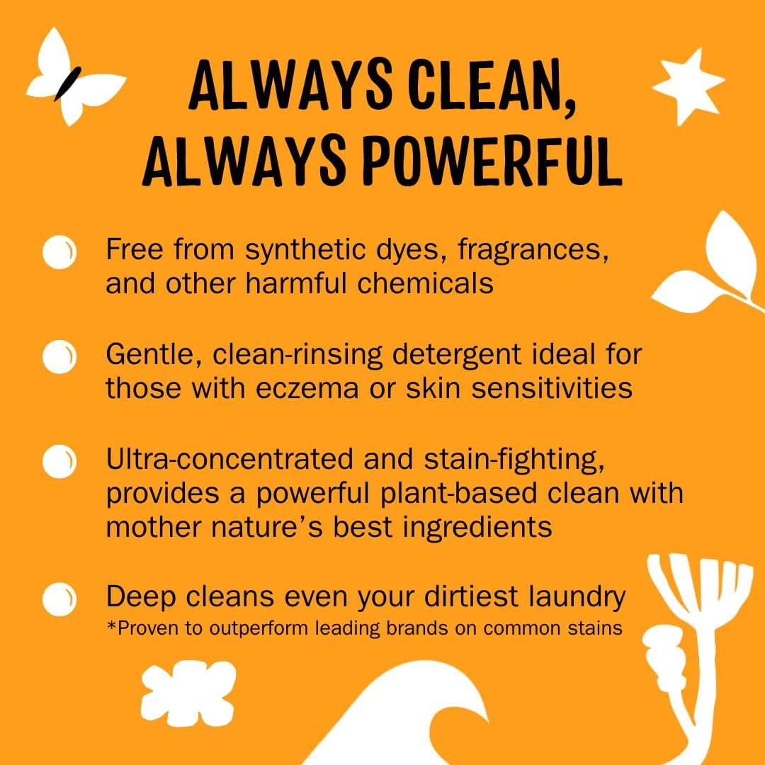 Molly's Suds Original Laundry Detergent Powder | Clean Laundry Detergent Powder for Sensitive Skin | Simple, Effective Ingredients, Stain Fighting | 240 Loads (Citrus Grove) - Image 7