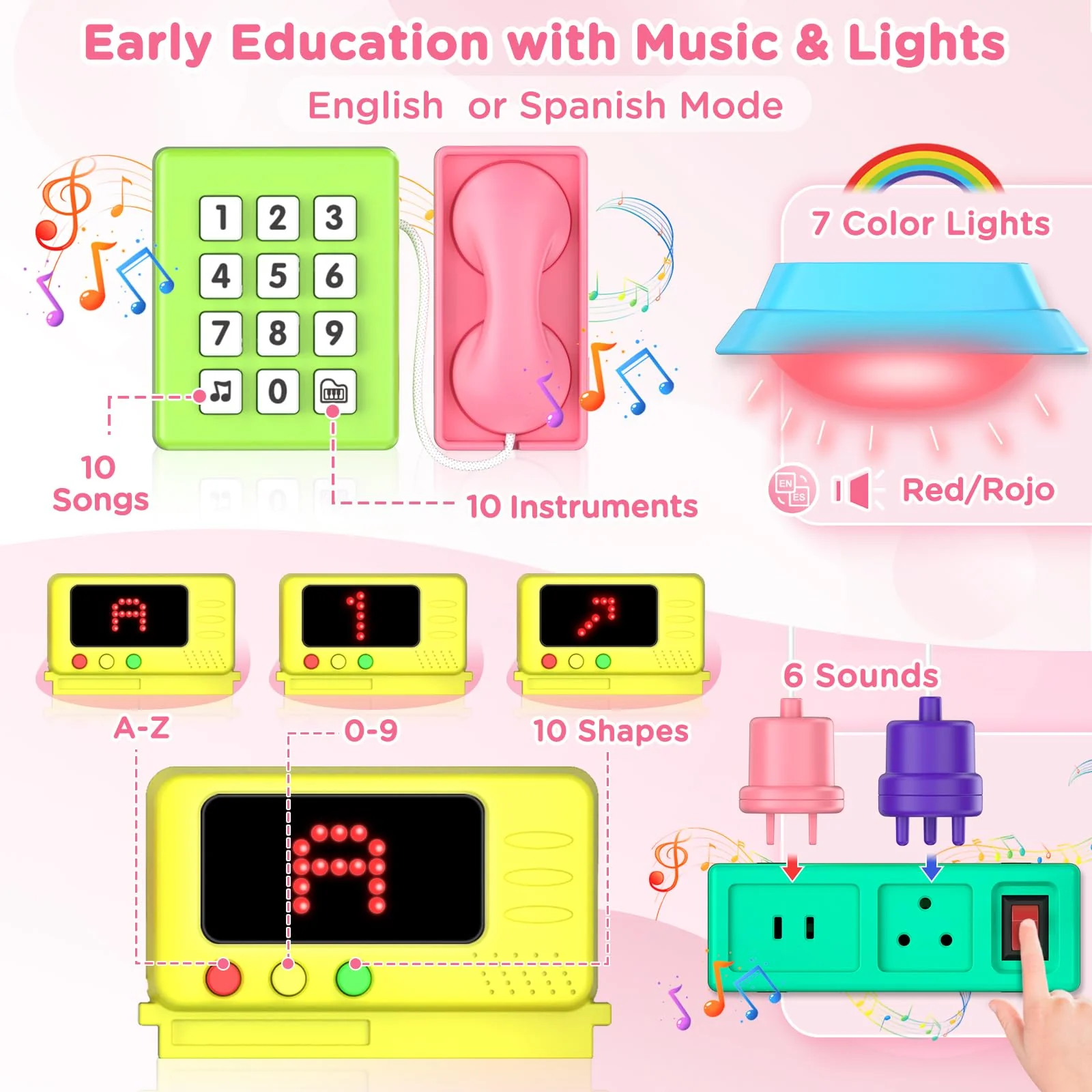Montessori Toys for 1+ Year Old Girl Gifts, Busy Board Educational Toddler Toy Age 1-2, First Christmas 1st Birthday Gifts for 1+ Year Old Girl Boy - Image 3