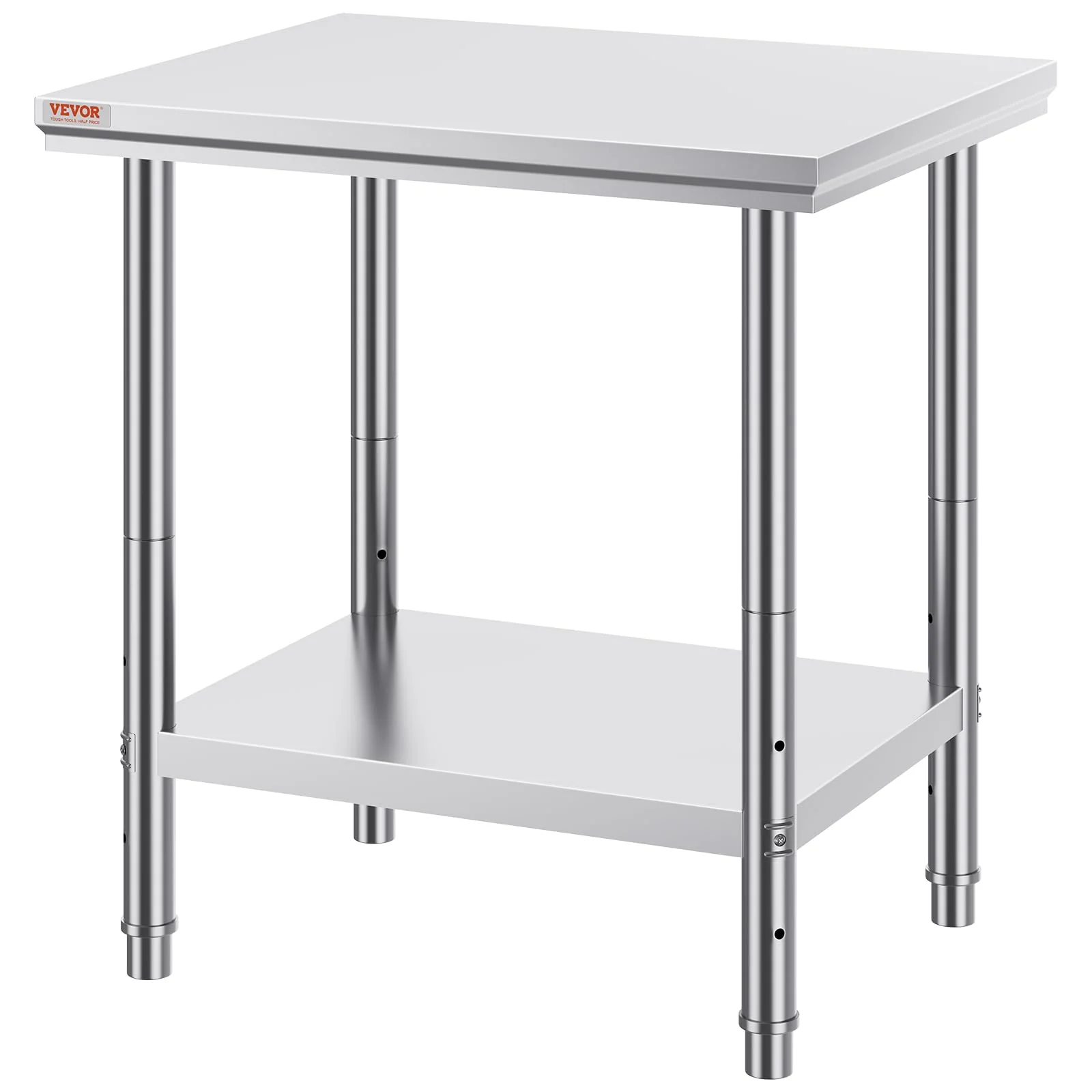 Mophorn Commercial Worktable & Workstation 24 x 30 x 32 Inch Stainless Steel Work Table Heavy Duty Commercial Food Prep Work Table for Home, Kitchen, Restaurant Metal Prep Table with Adjustable Feet - Image 5