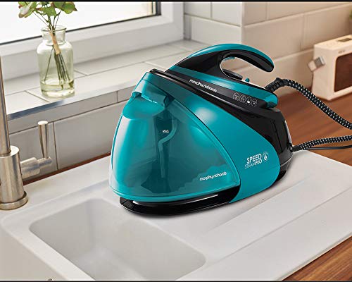 Morphy Richards 332101 Auto Clean Speed Pro Pressurised Steam Generator, Black and Teal - Image 5