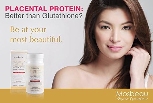 Mosbeau Placenta White Advanced Supplement for Skin Whitening 2015 Japan Patented Twice As Effective As Glutathione (120 Tablets) - Image 2
