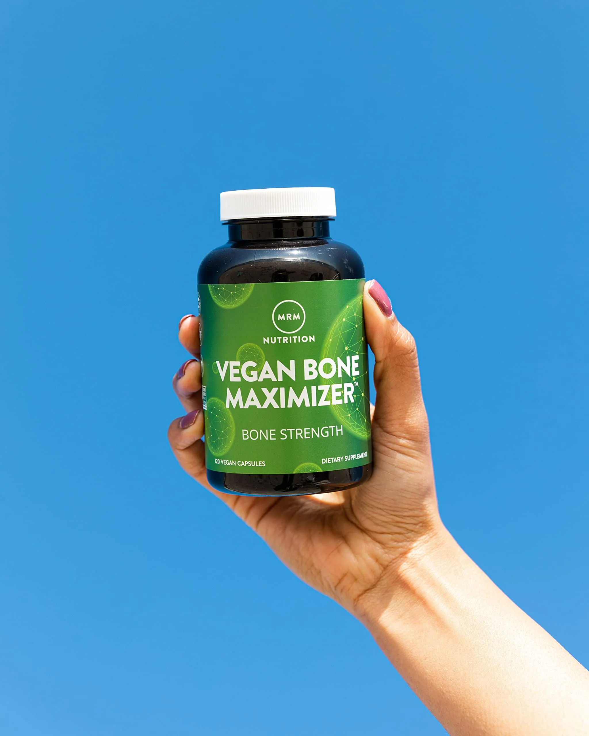 MRM Nutrition Vegan Bone Maximizer | Bone Strength + Density | Organic Certified Algae | with Vitamin K2 + D3 | Clinically Proven | Anti-Aging Nutrition | Gluten-Free | 30 Servings - Image 2