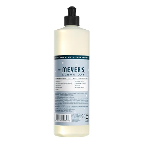 MRS. MEYER'S CLEAN DAY Liquid Dish Soap, Biodegradable Formula, Limited Edition Snowdrop, 16 Fl. Oz - Pack of 3 - Image 6