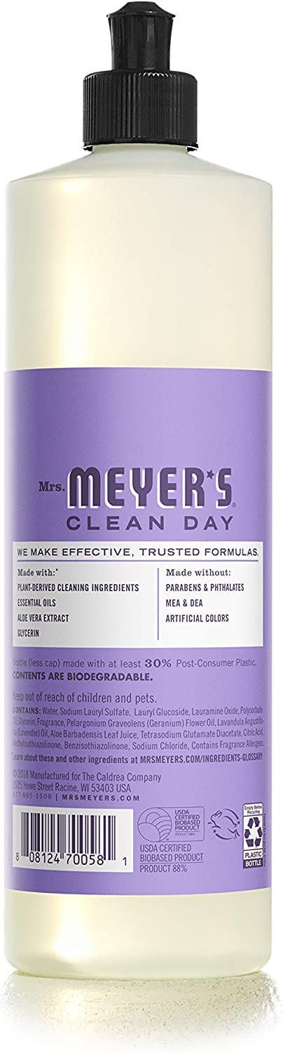MRS. MEYER'S CLEAN DAY Variety Dish Soap Scent (Lilac + Mint + Peony) - Image 4