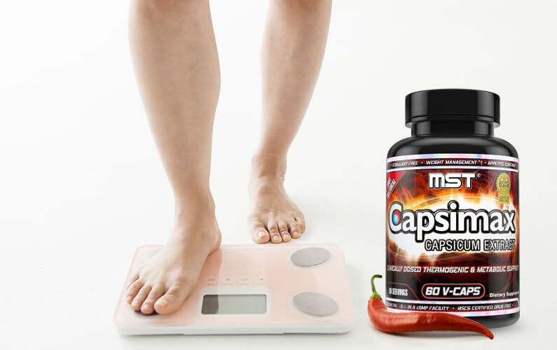 MST Capsimax Supplement 100mg V Capsules, 60 Servings Clinically Dosed Weight Management, Thermogenic, Appetite Control, Calorie Burning, Metabolic Health, Stimulant Free. BSCG Certified - Image 4