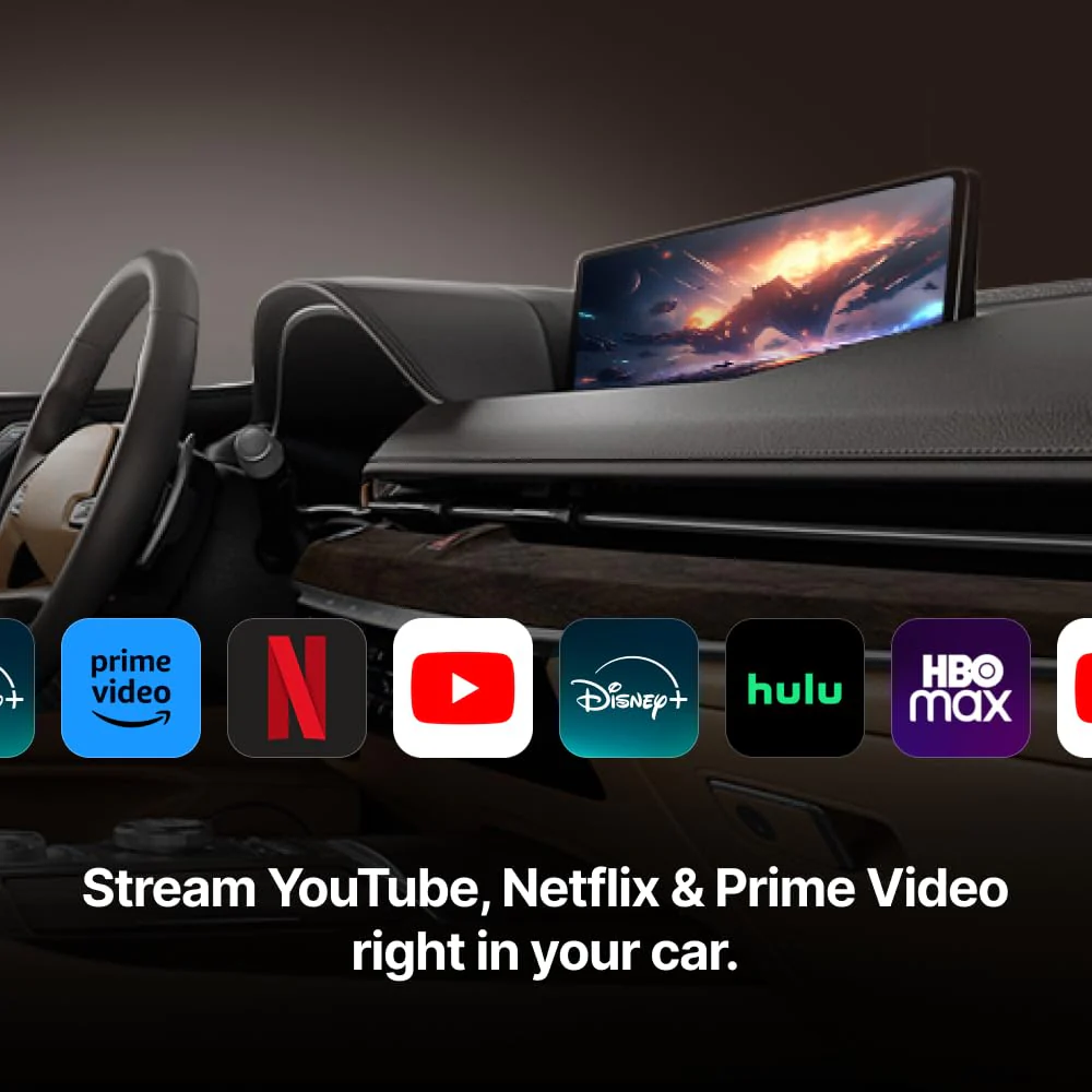 Mstick4 AI Box for Car, Android Auto Wireless Adapter, YouTube Netflix Disney+ Car Stream Device, Google Play Store App, Android 13, Helio G99, Samsung 6GB+128GB, Mstick, Turn Car Display into Tablet - Image 8