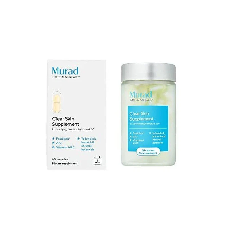 Murad Clear Skin Supplement Postbiotic Zinc Vitamin A 28 tablets/60 tablets, 1 unit / 뮤라드 클리어 스킨 서플먼트 포스트바이오틱 아연 비타민A 28정/60정, 1개 - Image 2