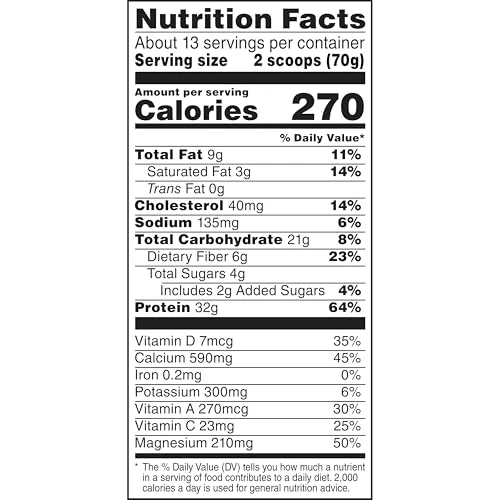 Muscle Milk Genuine Protein Powder, Banana Crème, 1.93 Pounds, 13 Servings, 32g Protein, 4g Sugar, Calcium, Vitamins A, C & D, NSF Certified for Sport, Energizing Snack, Packaging May Vary - Image 3