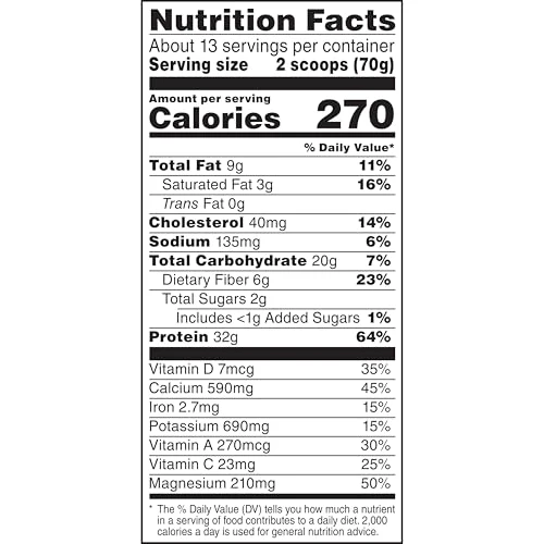 Muscle Milk Genuine Protein Powder, Chocolate, 1.93 Pounds, 13 Servings, 32g Protein, 2g Sugar, Calcium, Vitamins A, C & D, NSF Certified for Sport, Energizing Snack, Packaging May Vary - Image 3