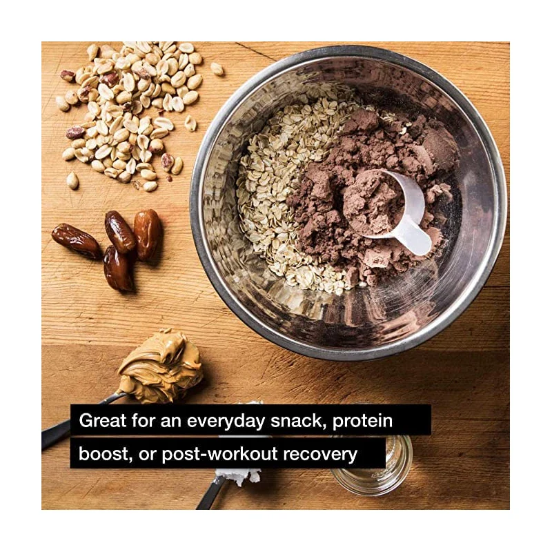 Muscle Milk Muscle Milk Genuine Protein Powder, Chocolate, 1.93 Pounds, 12 Servings, 32g Protein, 3g Sugar, Calcium, Vitamins A, C & D, NSF Certified for Sport, Energizing Snack, Packaging May Vary - Image 2