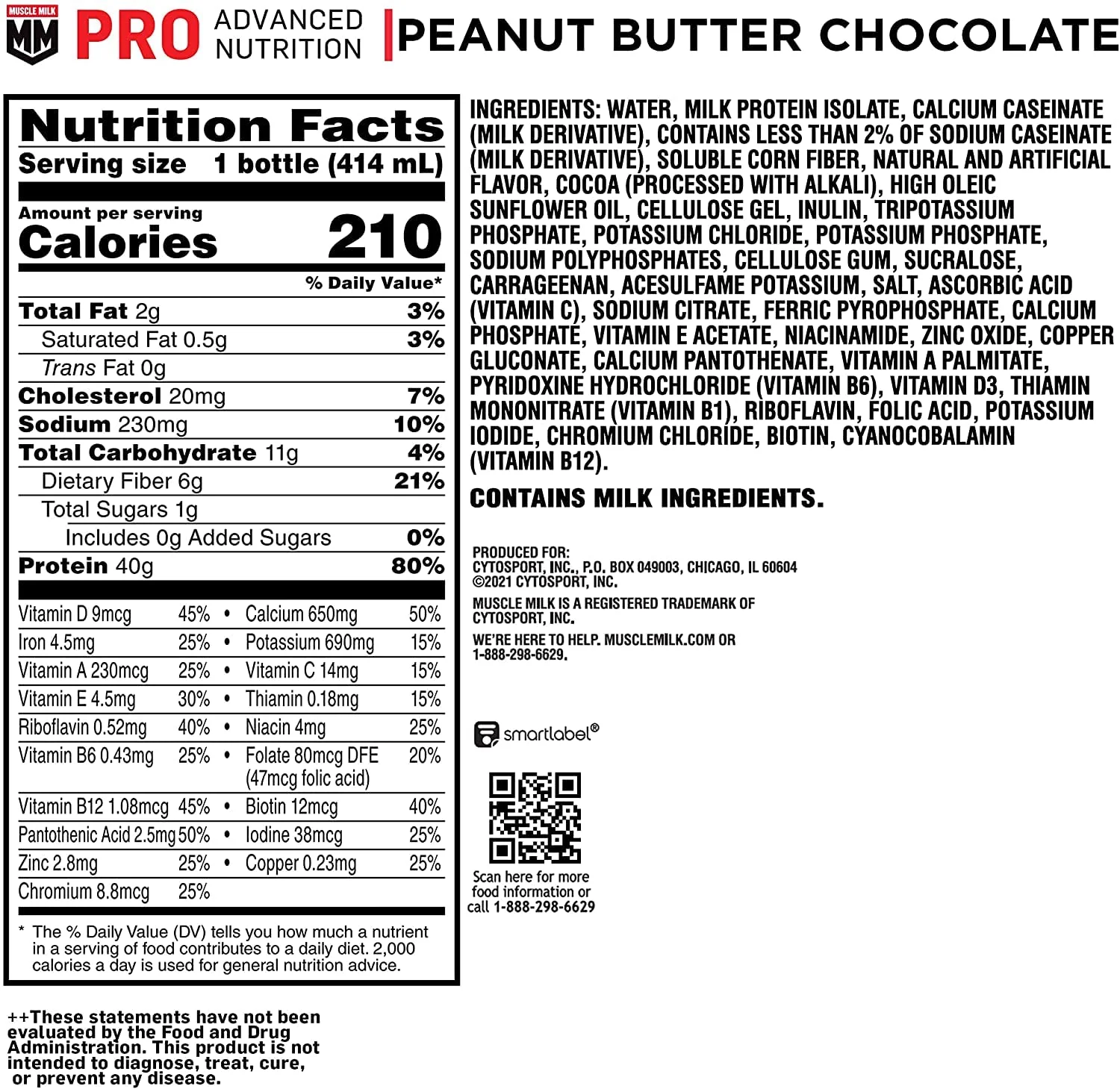 Muscle Milk Pro Series Protein Shake, Chocolate Peanut Butter, 40g Protein, 14 Fl Oz (Pack of 12) - Image 7