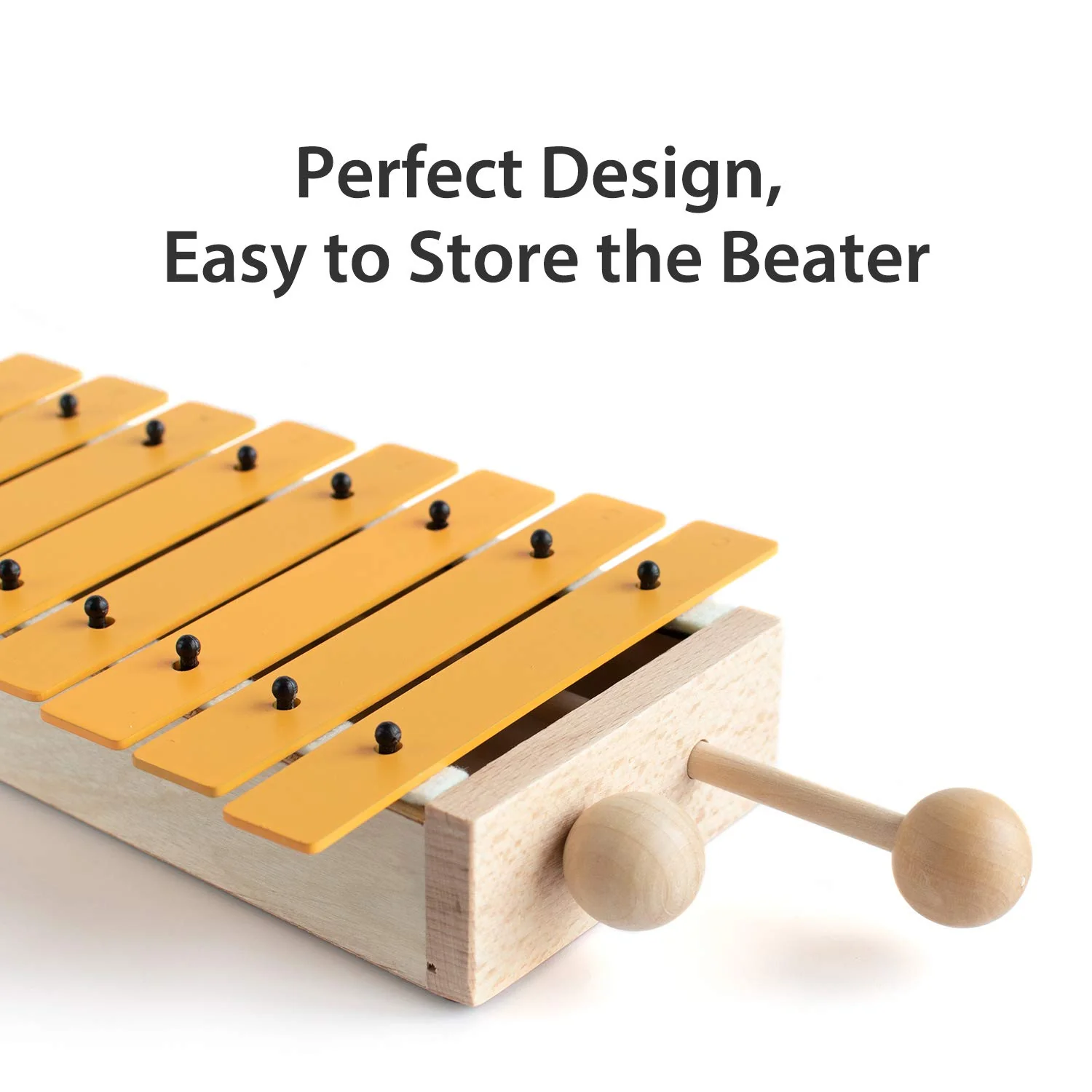 MUSICUBE 13 Keys Xylophone for Kids Wooden Xylophone Musical Instrument with Mallets Glockenspiel Instrument Educational Sensory Musical Toys Christmas Gift Choice for Boys Girls Aged 3+ - Image 7