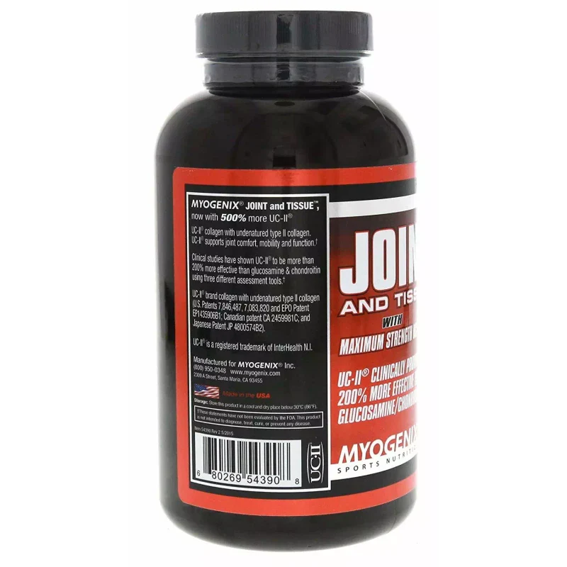 Myogenix Joint and Tissue with UC-II Max Strength Joint Formula 240 Capsules New - Image 3