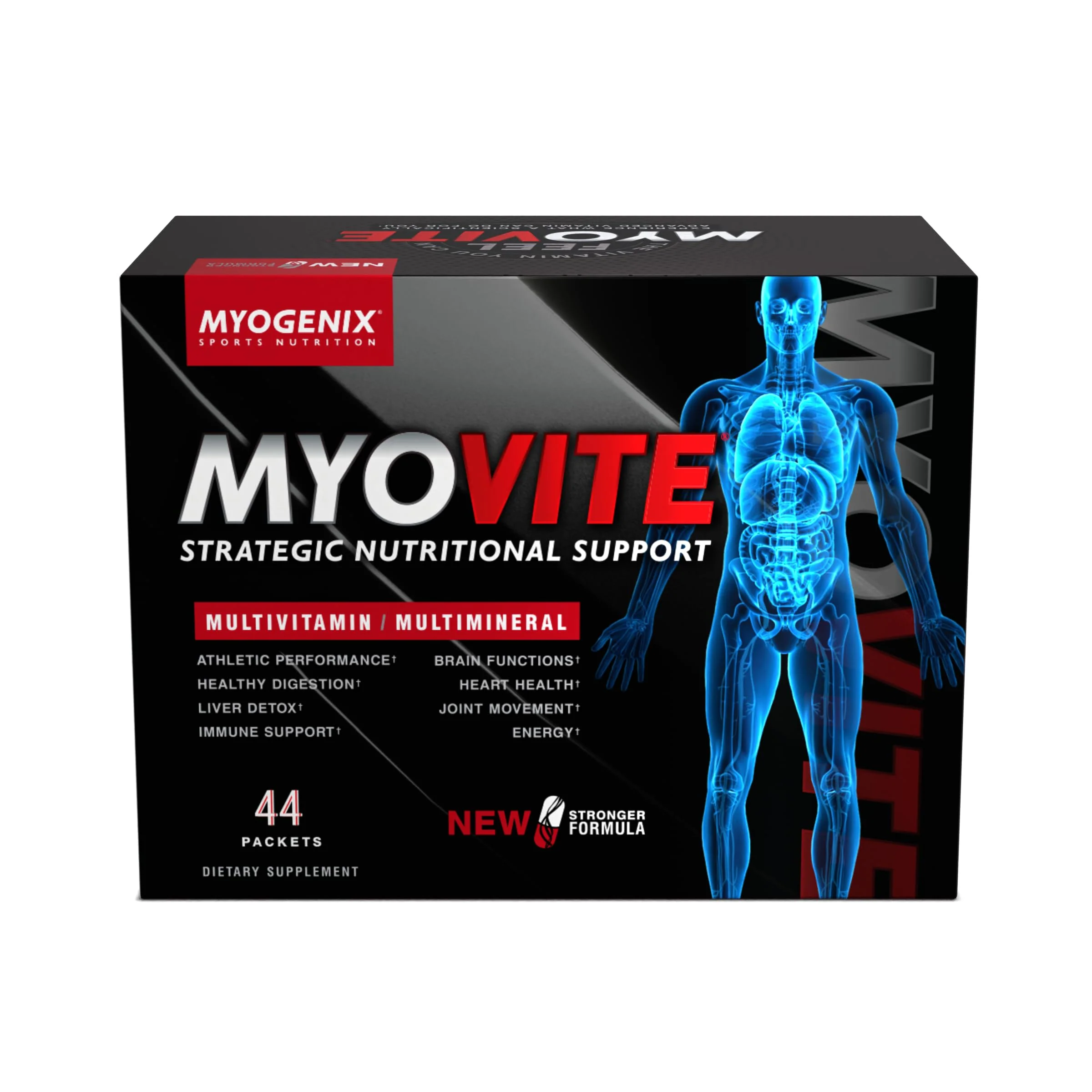Myogenix Myovite Multivitamin – Daily Supplement – Designed for Athletes – Supports Joint, Heart, and Digestive Health – High Performance Vitamins for Men and Women – 44 Convenient Packets - Image 2