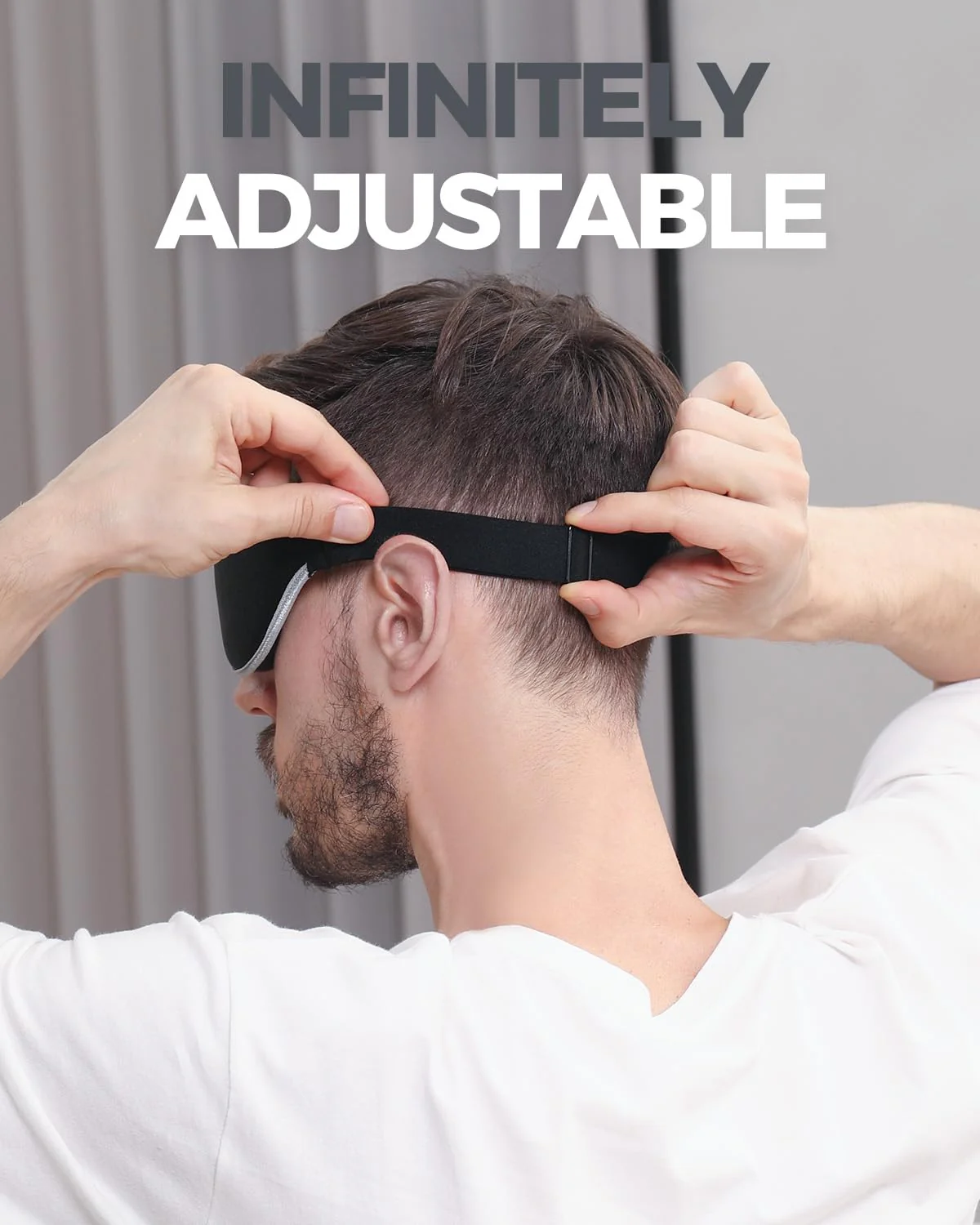 MZOO Luxury Sleep Mask for Back, Side Sleeper, Complete Light Blocking Sleeping Eye Mask Night Blindfold, 3D Zero Pressure & Spacious for Lash Extensions, Breathable Soft Eye Cover Flight Nap Travel - Image 3