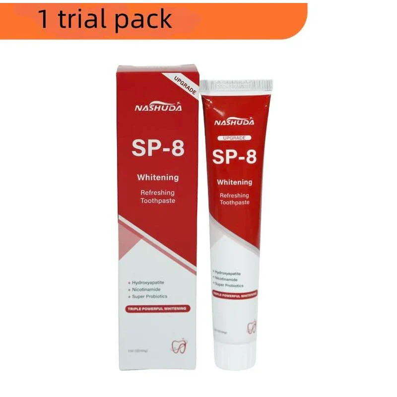 NASHUDA SP-8 [Triple Whitening] Probiotic Whitening Toothpaste, Free of Fluoride, Hydroxyapatite, Anti plaque, Oral Health Management - Specification: 3 pcs（Selected by 95% of people) - Image 2