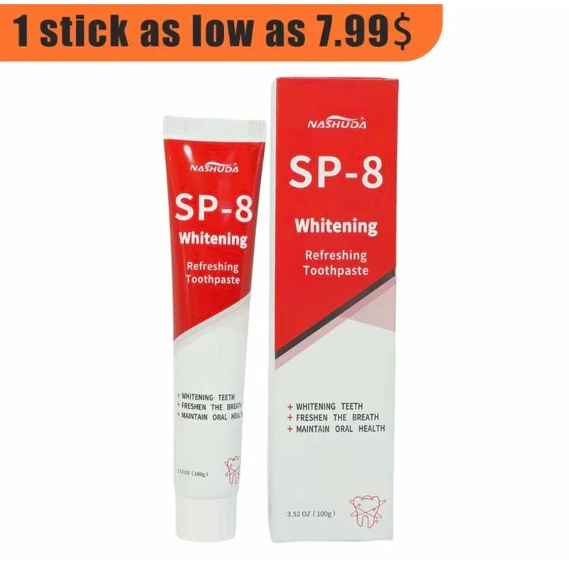 NASHUDA SP-8 [Triple Whitening] Probiotic Whitening Toothpaste, Free of Fluoride,Hydroxyapatite, Anti plaque,  Whitening Toothpaste Flavored Teeth - Specification: 1pcs - Image 4