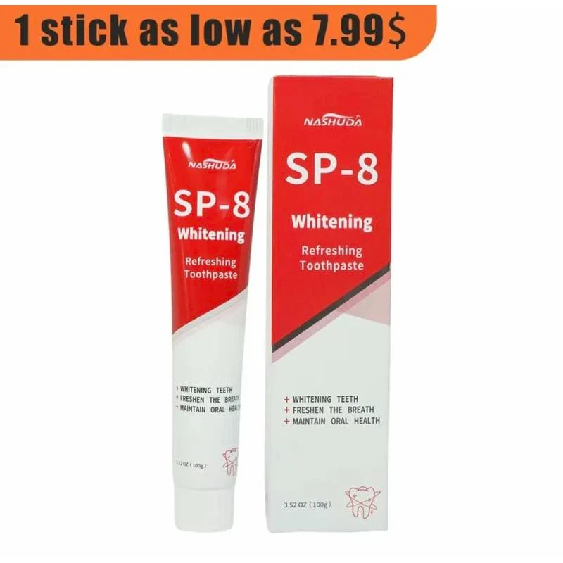 NASHUDA SP-8 [Triple Whitening] Probiotic Whitening Toothpaste, Free of Fluoride,Hydroxyapatite, Anti plaque,  Whitening Toothpaste Flavored Teeth - Specification: 1pcs - Image 7