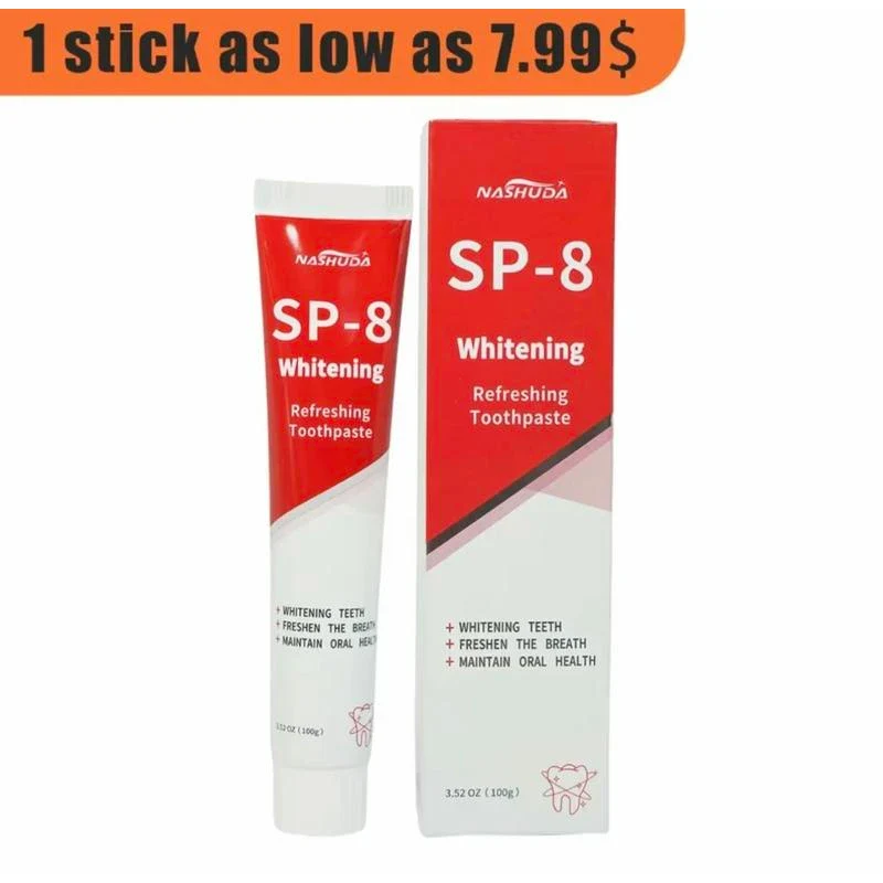 NASHUDA SP-8 [Triple Whitening] Probiotic Whitening Toothpaste, Free of Fluoride,Hydroxyapatite, Anti plaque,  Whitening Toothpaste Flavored Teeth - Specification: 3pcs - Image 2