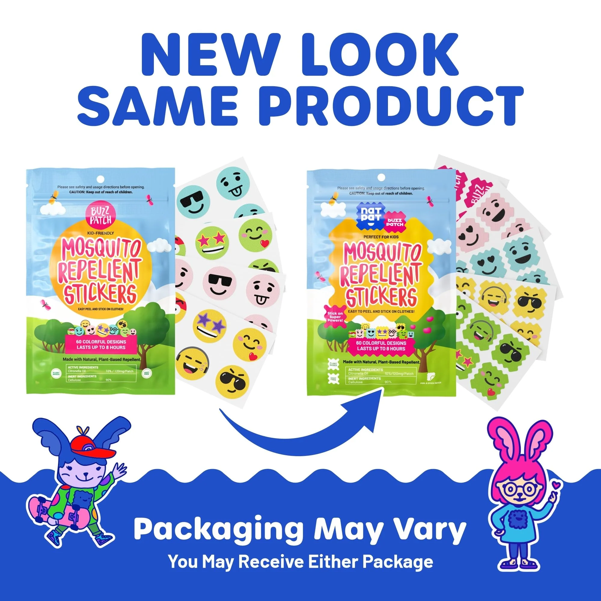 NATPAT Buzz Patch Mosquito Patch Stickers for Kids (3 pack, 180 stickers) - The Original All Natural Citronella Essential Oil Insect Patch, Plant Based Ingredients, Non-Toxic, DEET Free, for Toddlers, - Image 5