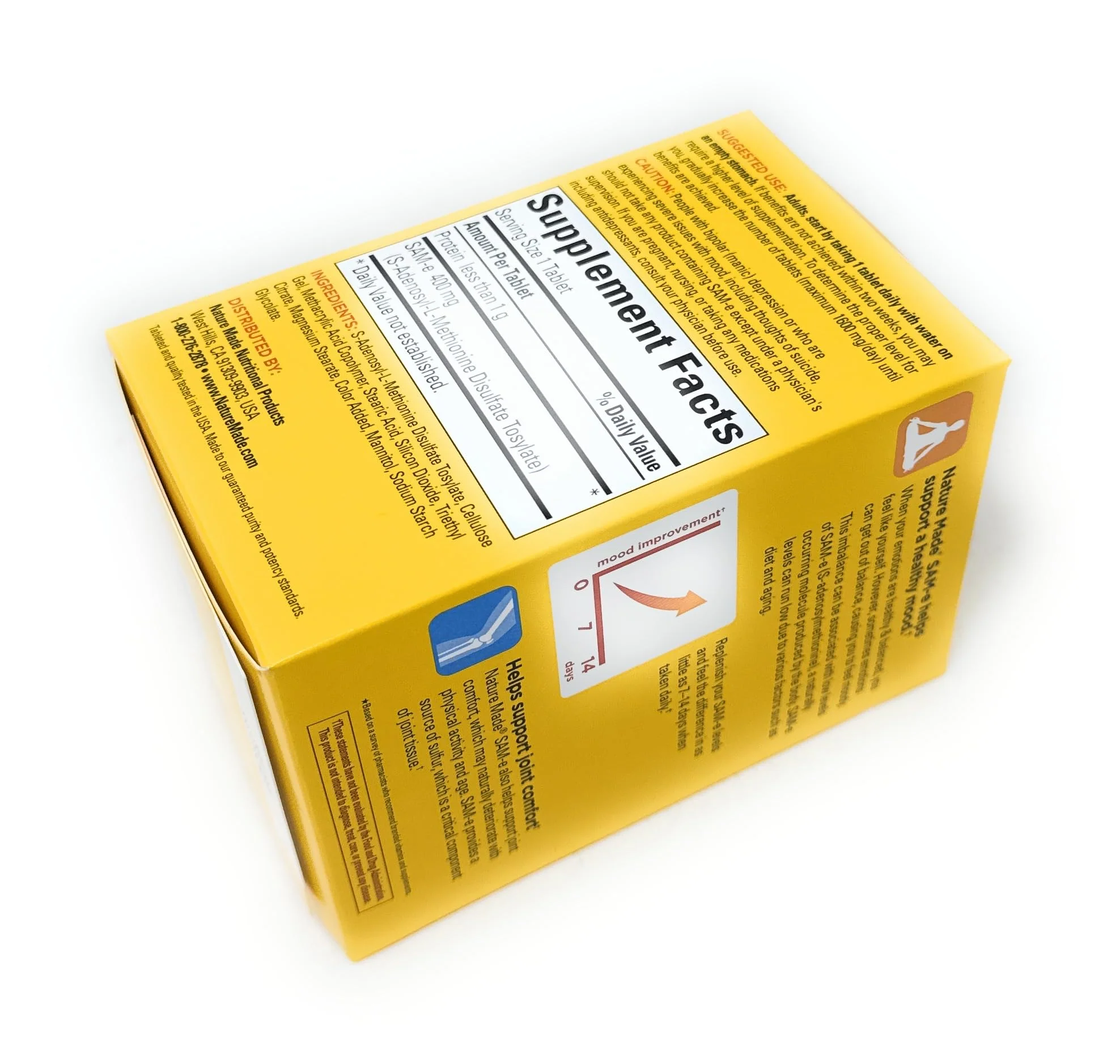 Nature Made SAM-e Complete 400 mg. Tablet (Helps Support Healthy Mood & Joint Comfort) 60 Count - Image 5
