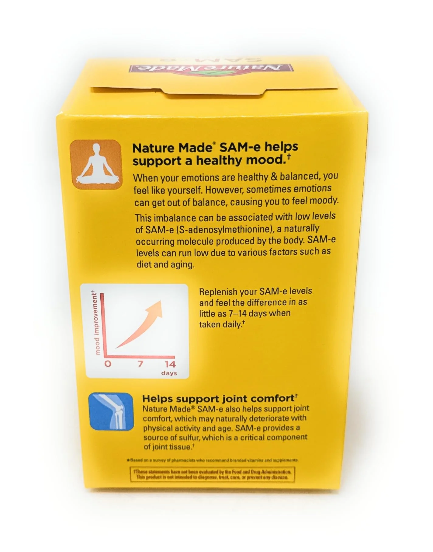 Nature Made SAM-e Complete 400 mg. Tablet (Helps Support Healthy Mood & Joint Comfort) 60 Count - Image 8