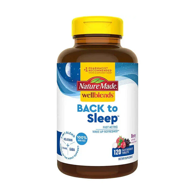 Nature Made Wellblends Back To Sleep, 120 Fast Dissolve Tablets - Image 3