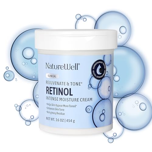 NATURE WELL Clinical Rejuvenate & Tone Retinol Intense Moisture Cream 2.0 for Face, Body, & Hands, Anti-Aging, Targets Discoloration, Wrinkles, Sun Damage, Crepey, & Sagging Skin, 16 Oz - Image 10
