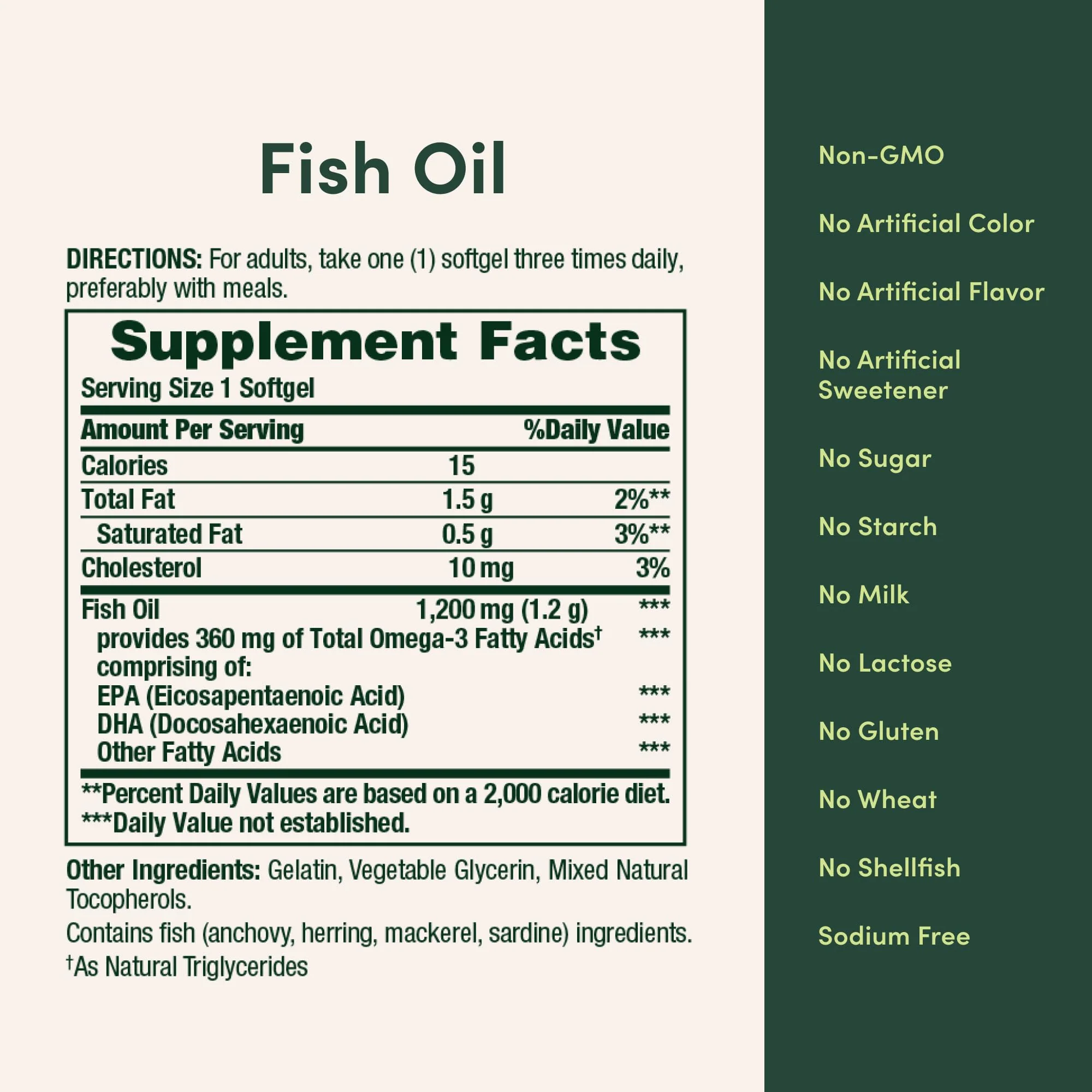 Nature's Bounty Fish Oil Omega 3 Supplements - Supports Heart Health,1200 Mg Fish Oil,Omega-3,200 Softgels,(Pack of 3) - Image 6