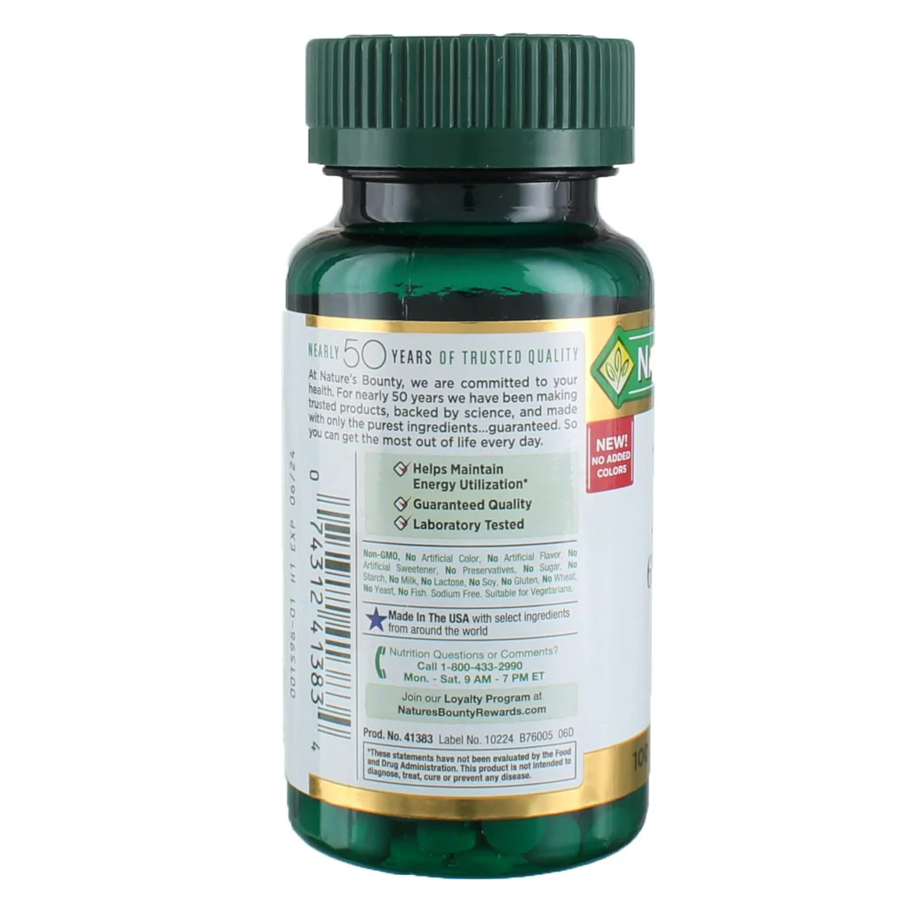 Nature's Bounty Iron 65 mg Tablets 100 Tablets (Pack of 6) - Image 2