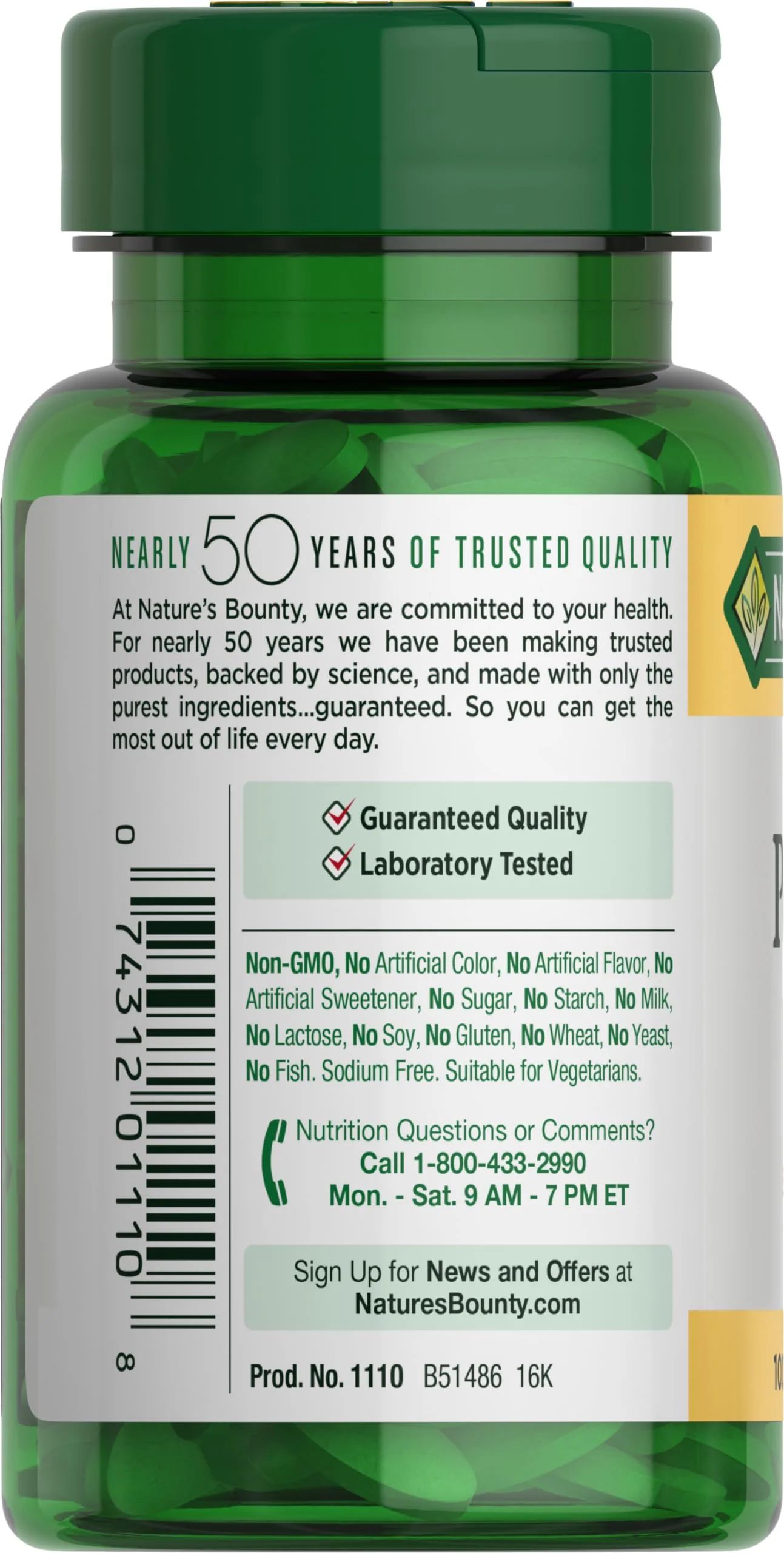 Nature's Bounty Potassium 99mg, Supports Fluid Balance and Muscle Activity, Involved in Normal Heart Function, Potassium Gluconate Dietary Supplement, 1 Per Day, 100 Vegetarian Caplets (Pack of 3) - Image 5