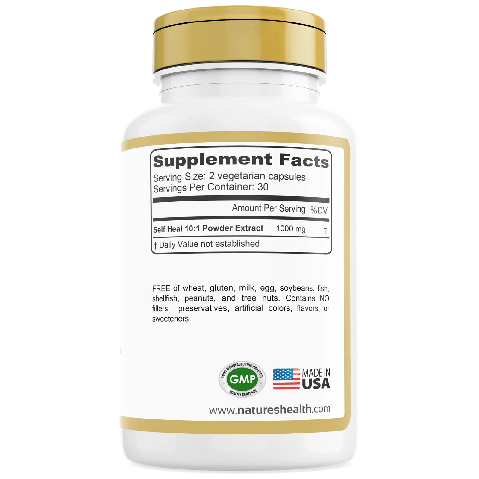 Nature's Health Self Heal Prunella Vulgaris Supplement – Heal All – Promote Healthy Skin & Immune System Support – 1000 mg per Serving – 60 Vegetarian Capsules – Non-GMO - Image 5