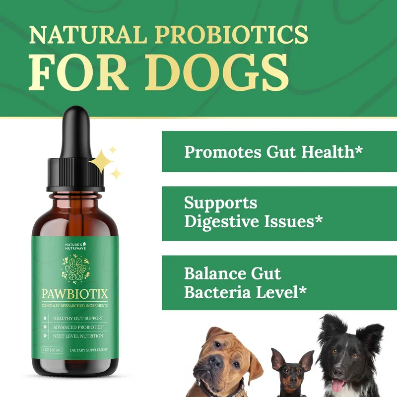 Natures NutriWave Pawbiotix Liquid probiotics for Dogs - Dog probiotics for Digestive Health | 100% Natural Dog Gut Health probiotics | probiotics for Dogs | Original Formula, Beacon Flavor, 1oz, 1 Month Supply - Image 2
