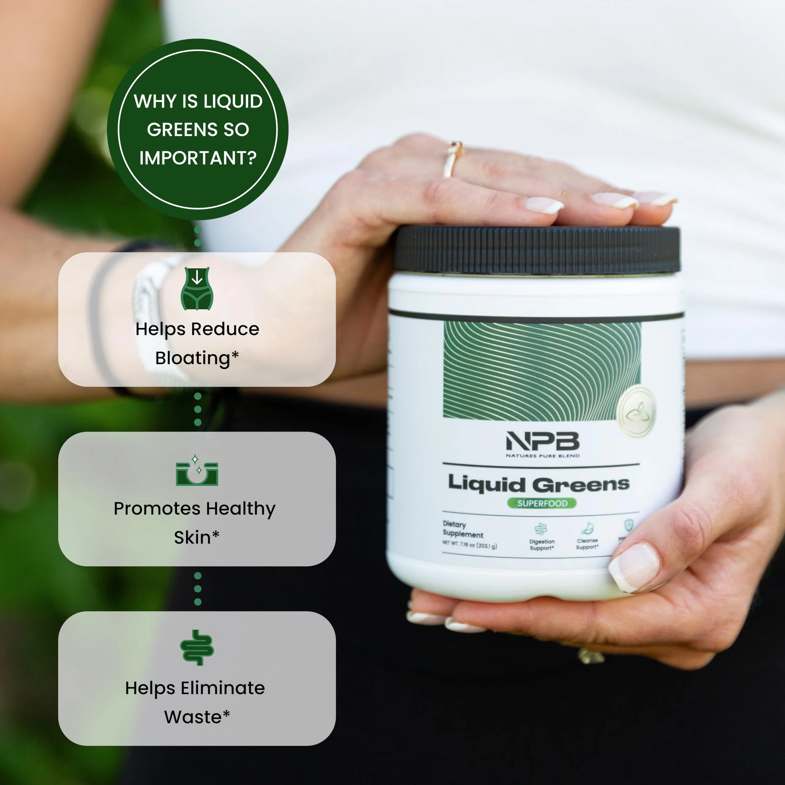 Nature's Pure Blend Super Greens Powder – Organic Greens Superfood Powder Supplements for Green Juice & Smoothie – Probiotic - Drink Mix for Energy Wellness and Digestion (Matcha Flavor, 30 Servings) - Image 7