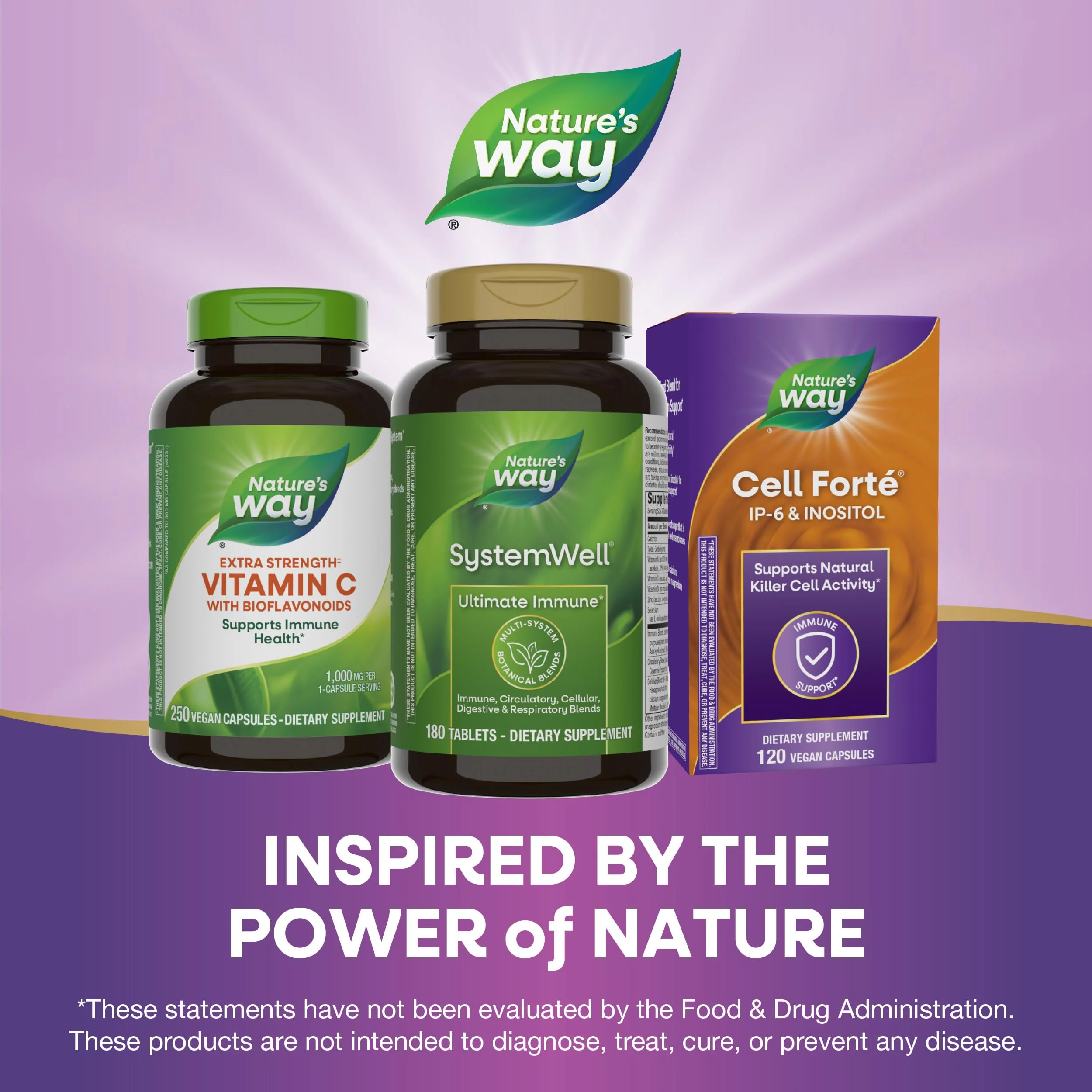 Nature's Way Systemwell Ultimate Immune*, with Vitamins C, A, D, Zinc, Selenium, Multi-System Botanical Blends Including Immune, Respiratory, Digestive, & Circulatory, 180 Tablets (Packaging May Vary) - Image 2