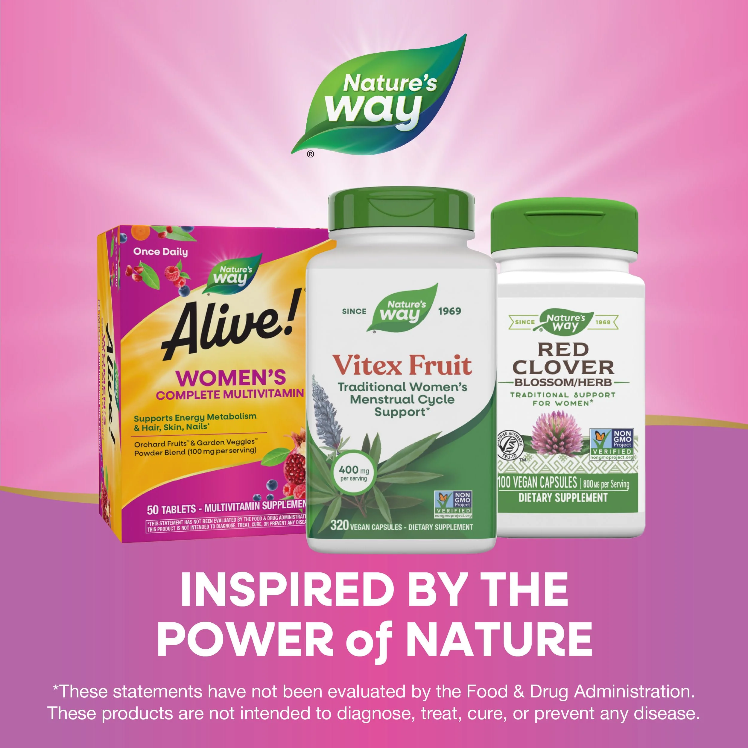 Nature's Way Vitex Fruit, Traditional Menstrual Cycle Support*, Traditional Women's Health Support*, Chasteberry, Vegan, 320 Capsules (Packaging May Vary) - Image 2