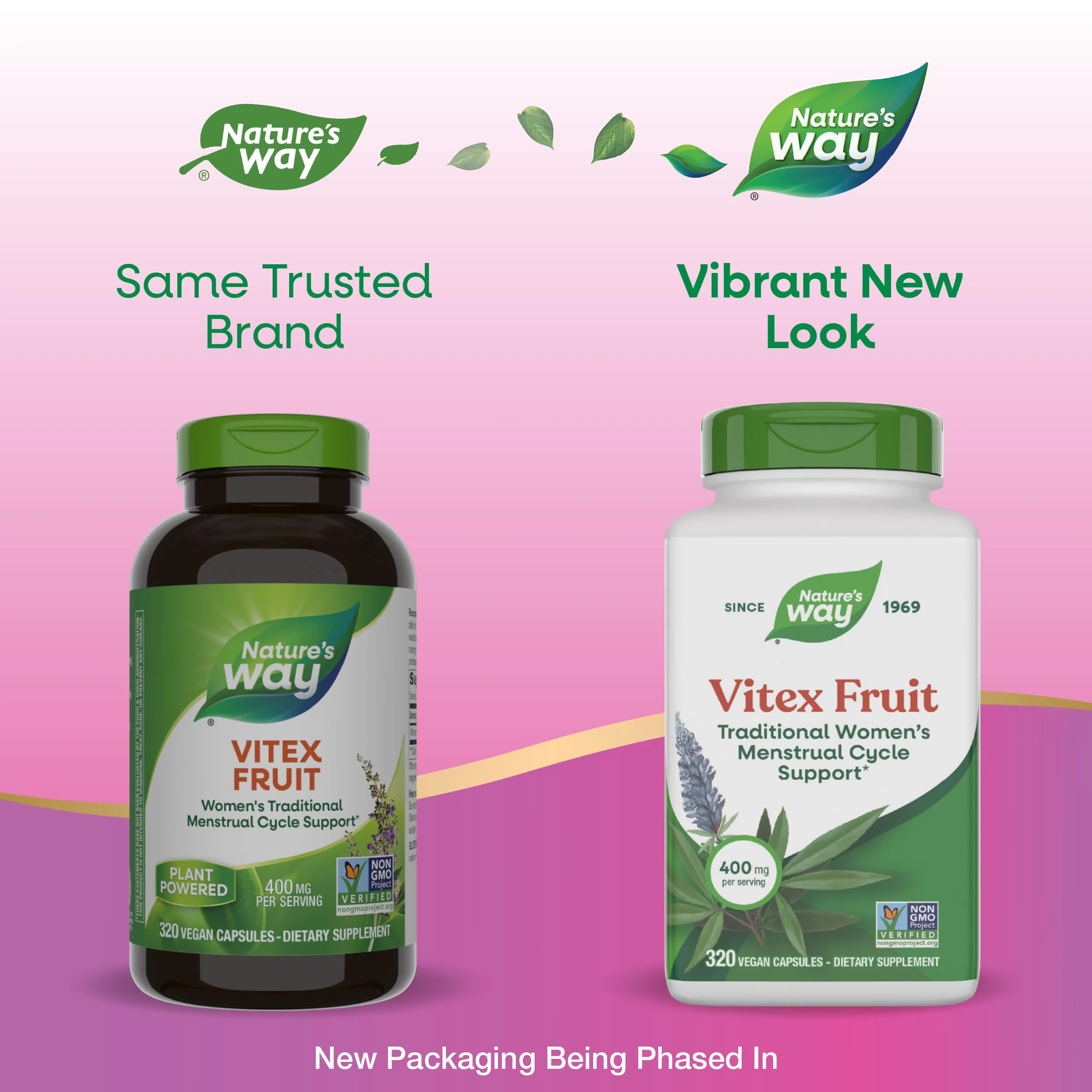 Nature's Way Vitex Fruit, Traditional Menstrual Cycle Support*, Traditional Women's Health Support*, Chasteberry, Vegan, 320 Capsules (Packaging May Vary) - Image 7