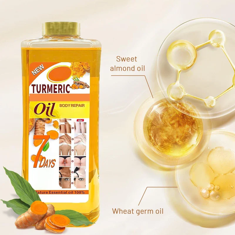 nedraho nedraho Soft 7 Turmeric Body Oil,Soft 7 Turmeric Oil,VeetGold Body Oil,Soft 7 Body Oil for Face & Body Moisturizer,Soft 7 Oil Natural Moisturizing Body Oil for All Skin Types (7 oz/Bottle) - Image 3