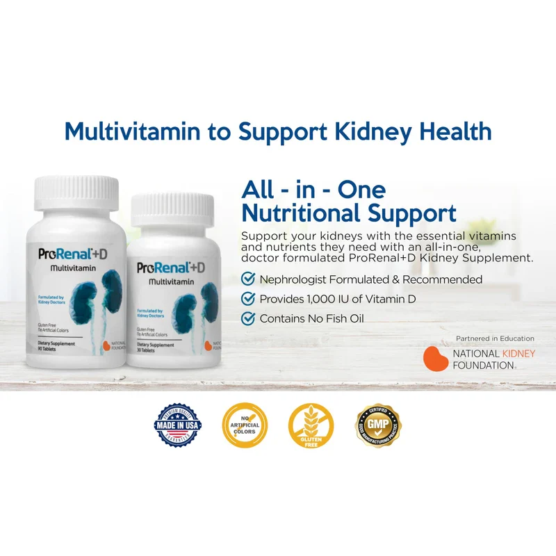 Nephroceuticals Nephroceuticals ProRenal+D Kidney Multivitamins 90-Day Supply - Image 4