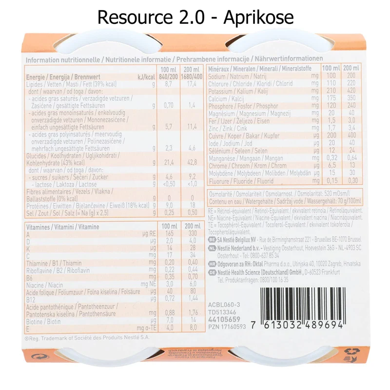 Nestlé resource 2.0, 24 x 200 ml, mixed box - Image 5