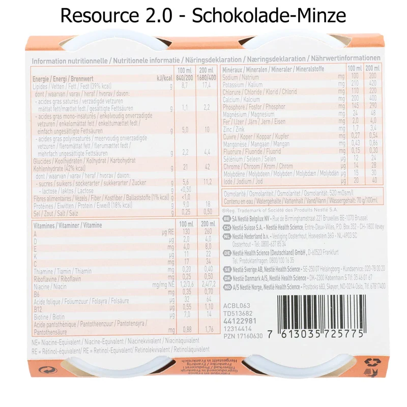 Nestlé resource 2.0, 24 x 200 ml, mixed box - Image 6
