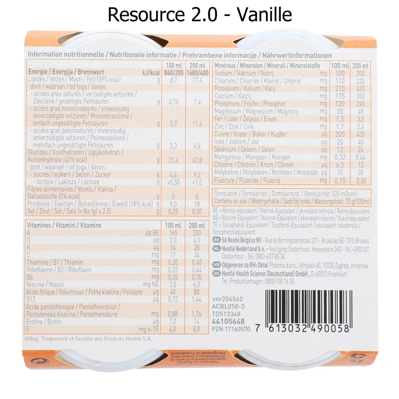 Nestlé resource 2.0, 24 x 200 ml, mixed box - Image 7