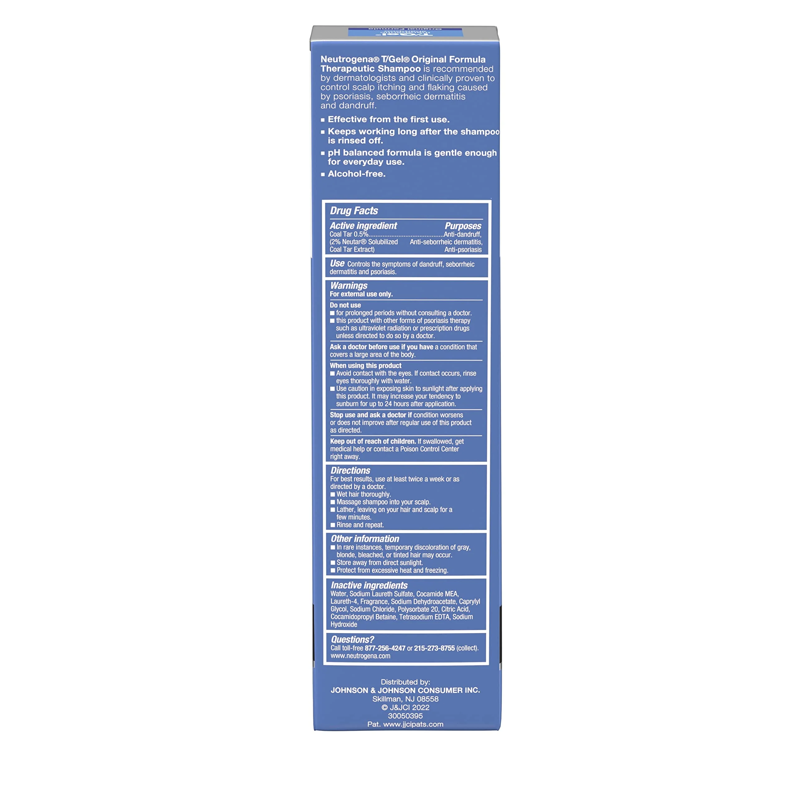 Neutrogena Coal Tar Therapeutic 8.5 Fl Oz Anti-Dandruff Shampoo - Image 9