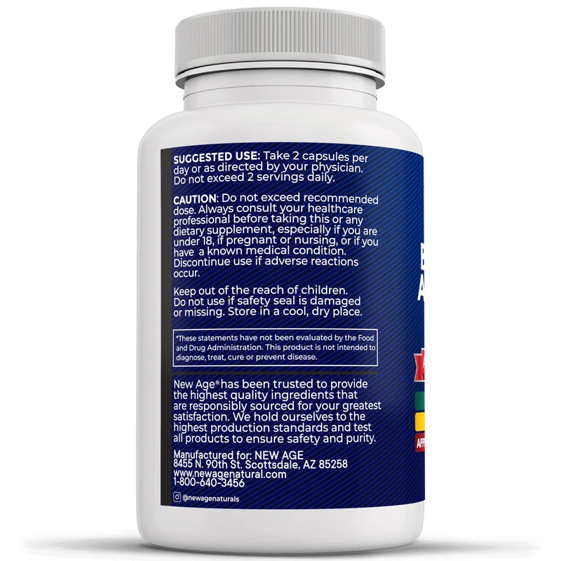 NEW AGE NEW AGE Sea Moss Black Seed Oil Ashwagandha Turmeric Bladderwrack Burdock - with Manuka, Honey Dandelion, ACV Black Pepper Gluten Free - Image 4