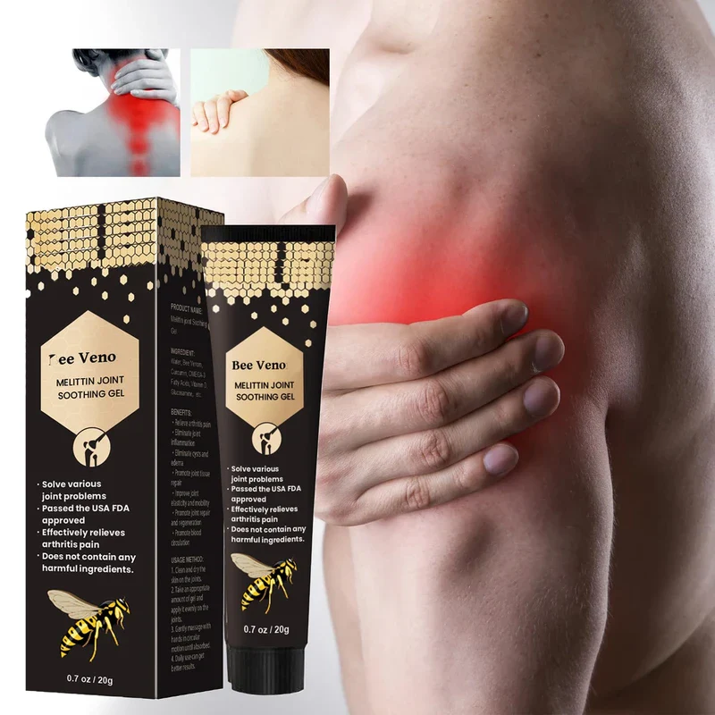 New Zealand Bee Veno_m Joint Relief Gel,Bee Venom Joint Soothing Gel, Instant Joint & Muscular Pain Relief Cream,Knee & Arm & Leg & Shoulder,Joint and Bone Therapy Cream,Muscle Rub Pain Relief - Image 7