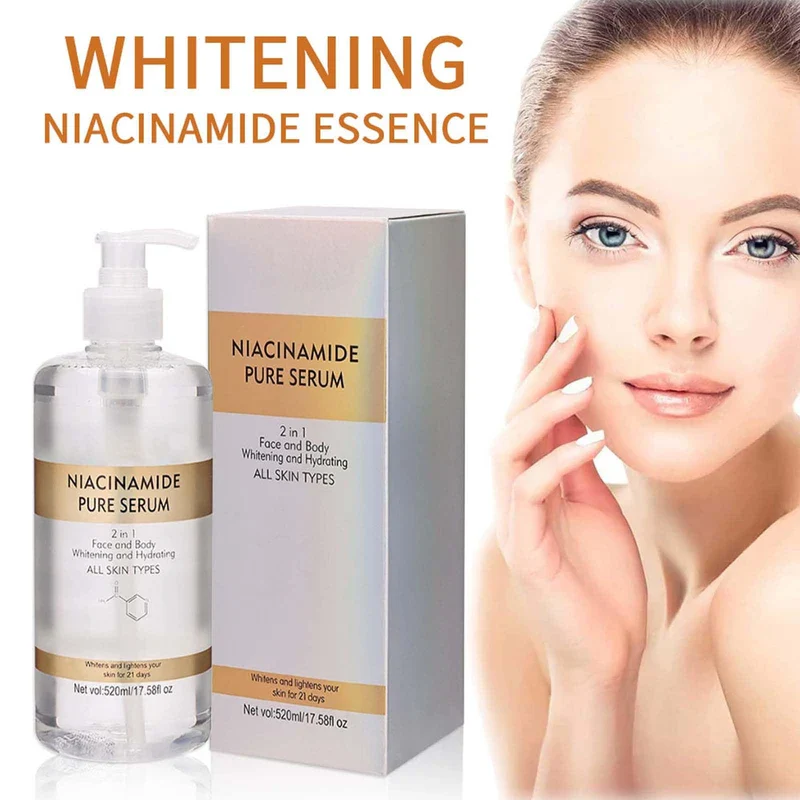Niacinamide Pure Serum, 2-in-1 Face & Body Niacinamide Serum for Women - Large Capacity Pore Reducer & Balancing Sebum Production - Reduces Enlarged Pores - Highly Effective Skincare Solution-520ml - Image 6