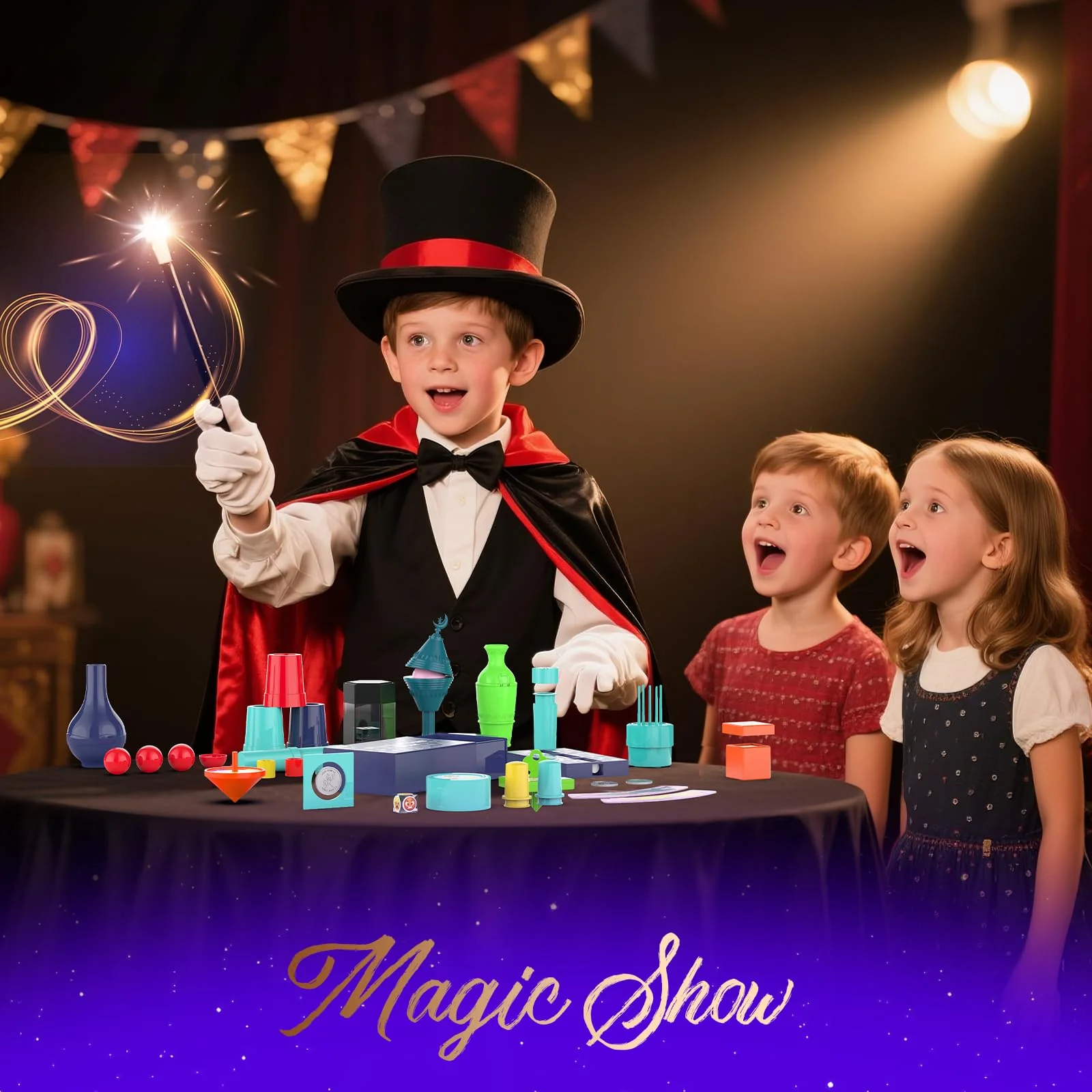 Nicella Magic Kit - 208+Magic Tricks for Kids Age 6-8, Magic Set with Manual and Video for Beginners and Kids, Christmas Halloween Birthday Gifts Toys for Ages 6 7 8 9 10 11 12 Years Old Boys Girls - Image 9