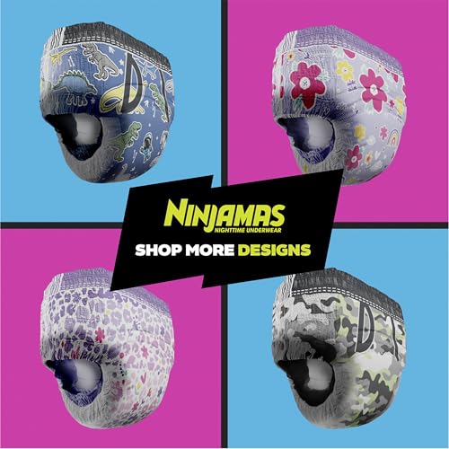 Ninjamas Boys Bedwetting Nighttime Underwear, Size L (64-95+ lbs), 34 Count, Overnight Protection, Ultra Absorbent, Hypoallergenic - Image 2