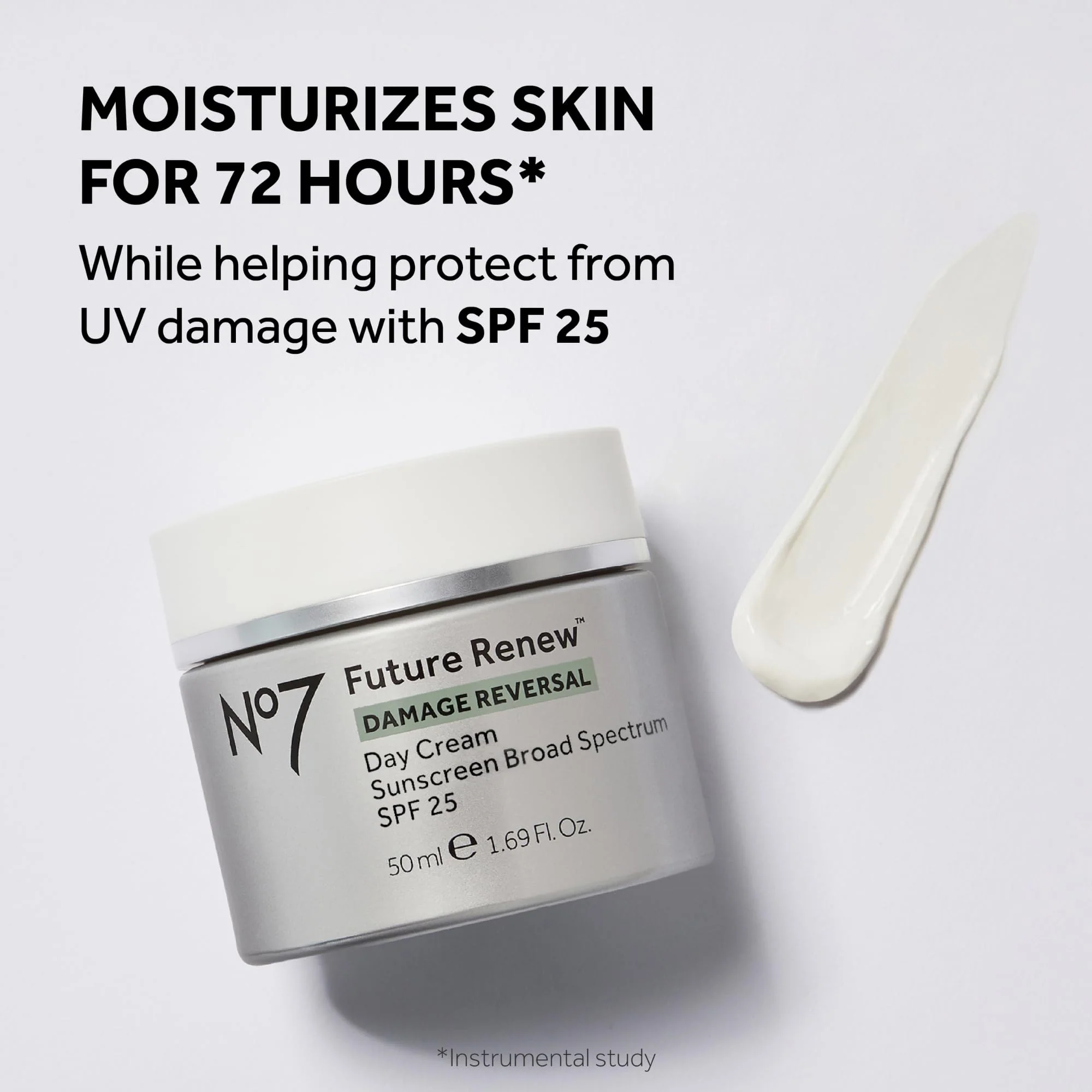 No7 Future Renew Damage Reversal Skincare Set - Anti Aging Face Serum (.33 Fl Oz), Day Cream with SPF 25 (1.69 Fl Oz) & Night Cream (1.69 Fl Oz) - Reverses Visible Signs of Sun Damage - 3-Piece Set - Image 8